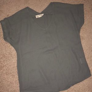 Grey polyester top